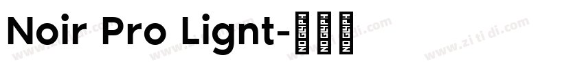 Noir Pro Lignt字体转换
